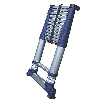 Heavy Duty Aluminium Telescopic Ladder For Professional Use - 3.8m