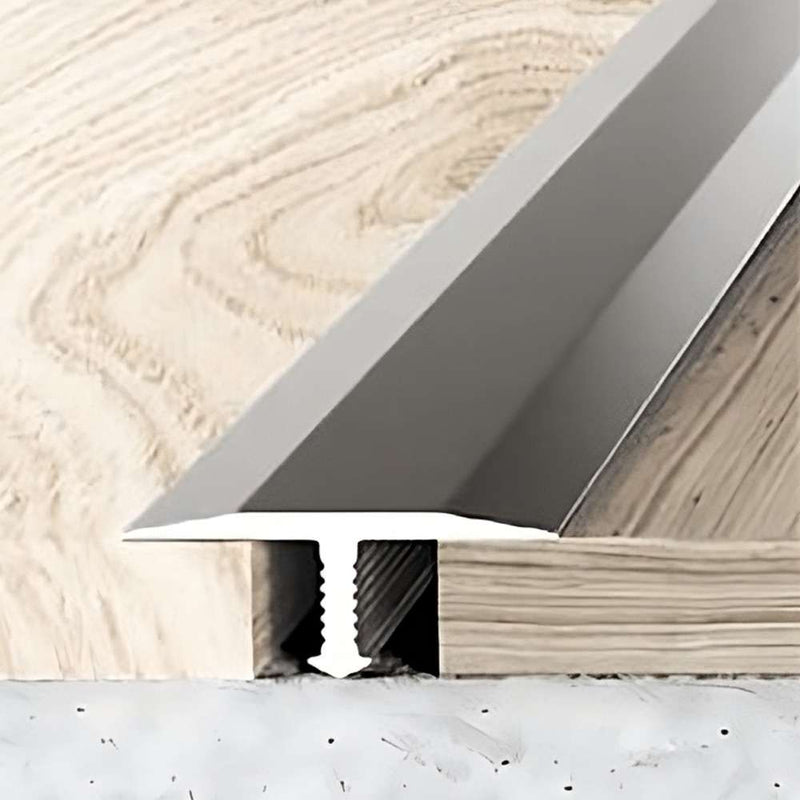 Premium 18mm Anodised Aluminium T-Bar Transition Strip High-Performance Durable Floor Profile for Tiles &amp; Laminate Multiple Finishes Available