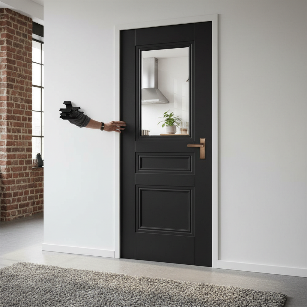Internal Fully Finished 2 Panel Henley Glazed Door