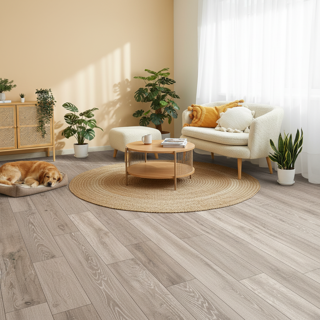8mm Laminate Flooring - Water-Resistant, Durable, Ideal