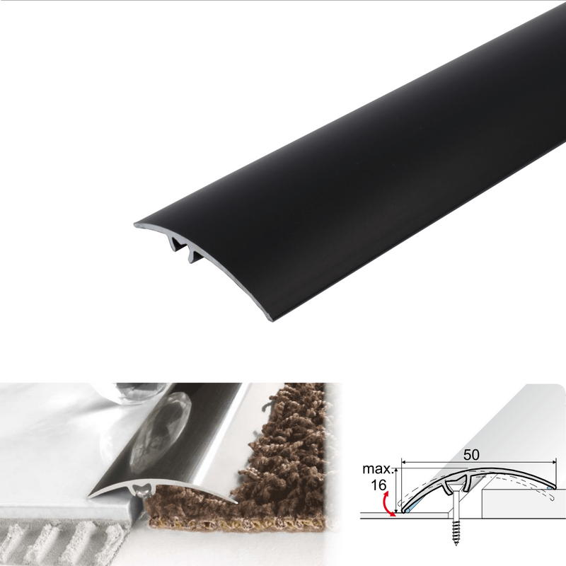 Premium 50mm Aluminium Door Threshold Strip Sleek Durable and Moisture-Resistant Perfect for Seamless Floor Transitions Quick & Easy Installation Order Now!