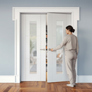 Internal White Primed 3 Panel 1 Light Obscure Glass Pair ...