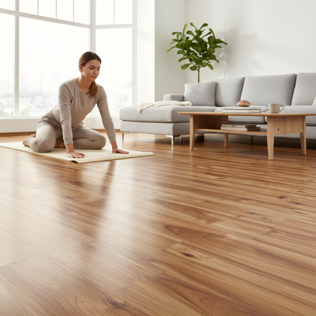 8mm High Gloss Laminate Flooring with Water Resistance