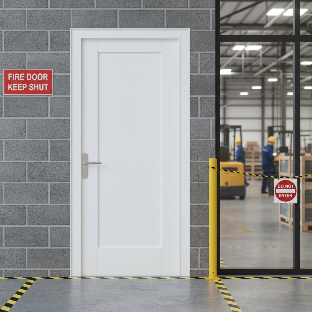 Internal Primed Pattern 10 FD30 Fire Door