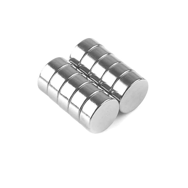 Industrial 10-Pack Silver Neodymium 6mm Disc Magnets N35 Grade