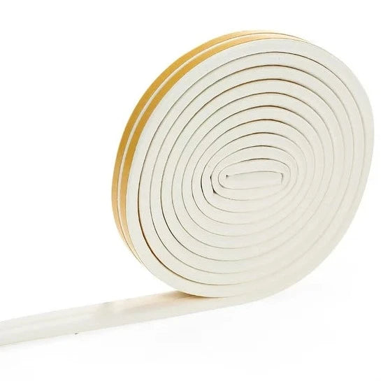 Heavy-Duty White EPDM Rubber P Strip Self-Adhesive For Windows & Doors