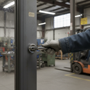 Round Lever Door Handle Set in Polished Chrome Finish - S...