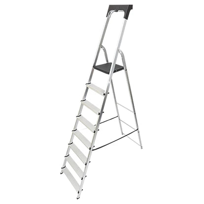 High Impact Lightweight Aluminium 8 Step Platform Ladder - 2.36m