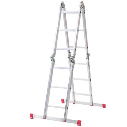 Heavy Duty Aluminium Combination Ladder With Platform - 3.39m