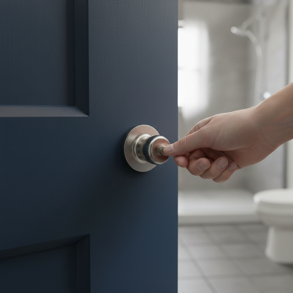 65mm Mortice Bathroom Lock with Adjustable Strike Plate