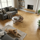 Herringbone 14mm UV Lacquered Engineered Real Wood Floori...