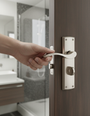 Premium Lever on Backplate Bathroom Lock - Available in Latch, Keylock, and Bathroom Lock Variants