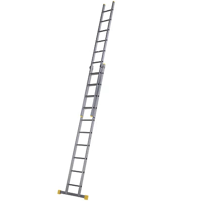 High Impact Aluminum Extension Ladder For Warehouse or Commercial Use - 4.97m