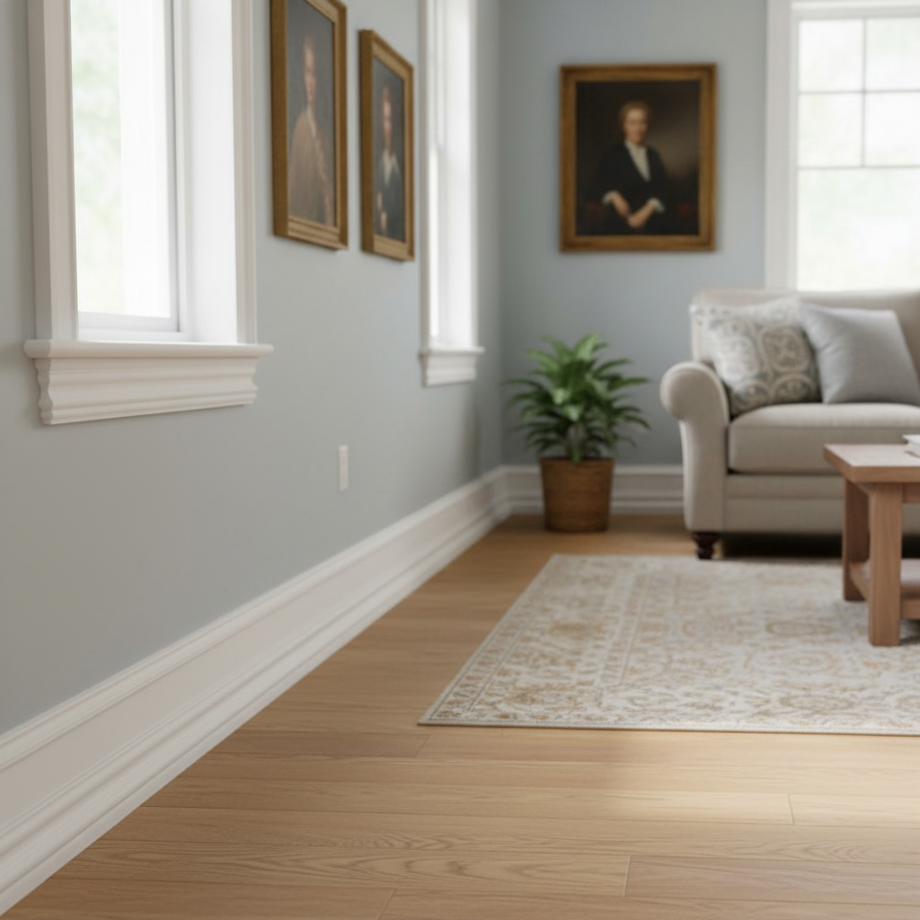 Decorative Moulding 2.4m Length, 18mm x 57mm, White Paint...