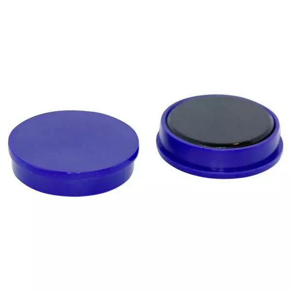 Pack of 10 Premium Quality Plastic Flat Marker Magnets For Offices - 7mm