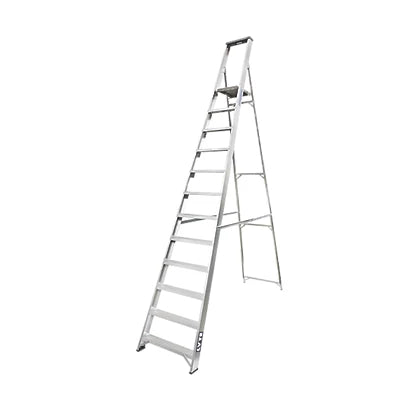 Professional Aluminium 12-Step Platform Ladder For Various Applications - 3.18m