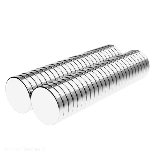 Pack of 100 Silver Neodymium 1.5mm Disc Magnets N35  For Industrial Applications