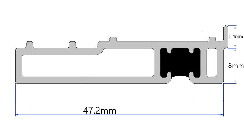 High-Durable RC Small Infill Bar For Outward Opening Single & French Doors