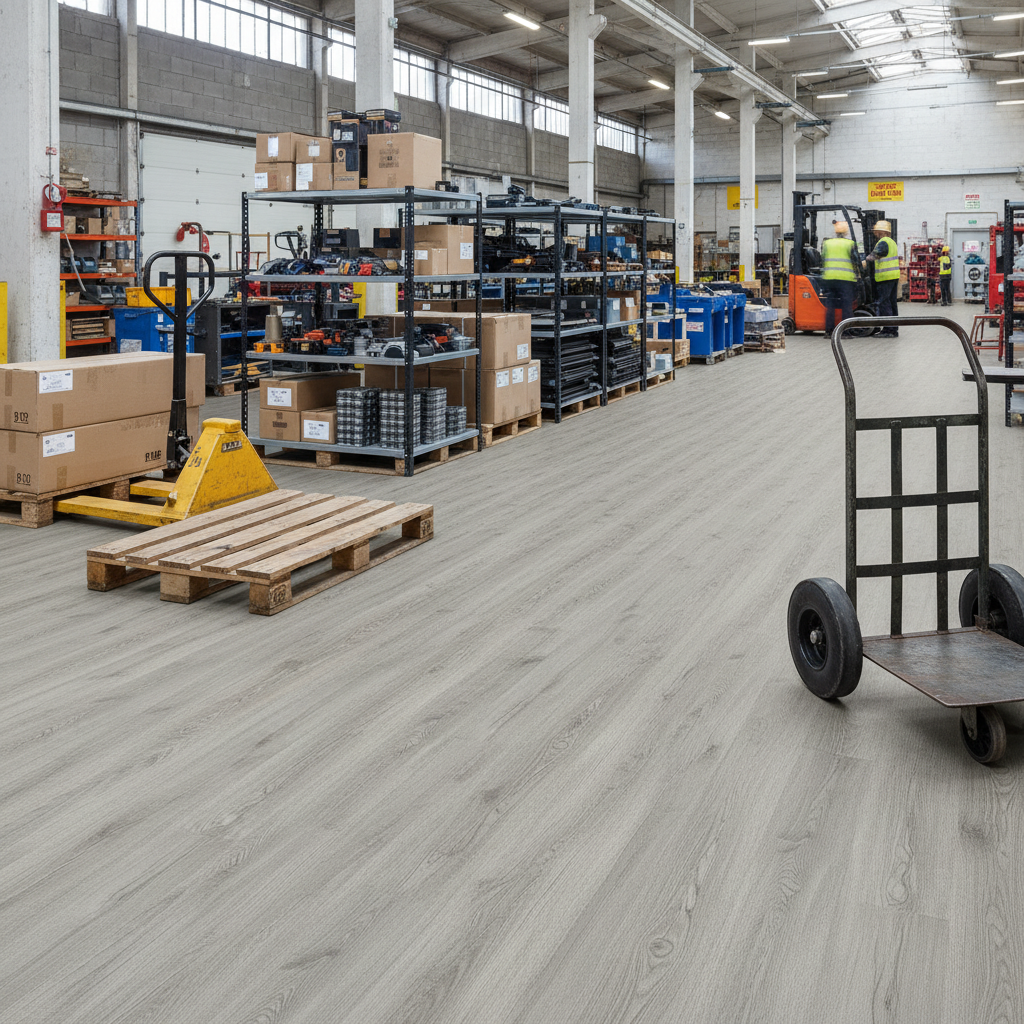 Premium 6mm Rigid Core Vinyl Flooring with Waterproof Surface and Click Fitting System for Elegant Interiors
