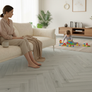Herringbone Vinyl Flooring 5mm Anti-Microbial UV Coated