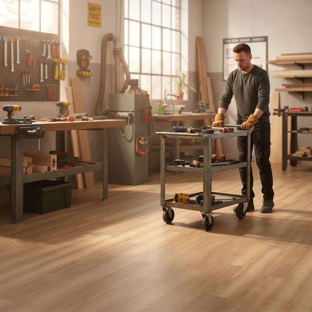 Premium Rigid Core Vinyl Flooring - Natural Oak Effect, Waterproof with 0.3mm Wear Layer and 5G-i Click Fitting System
