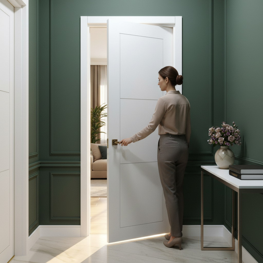 Internal Primed Temple Door - 3 Panel Design