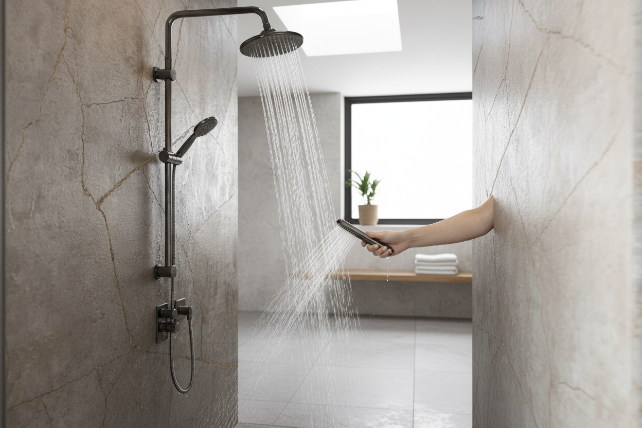 Waterproof Wall Panelling 2420 x 600mm - Durable Stone Ef...