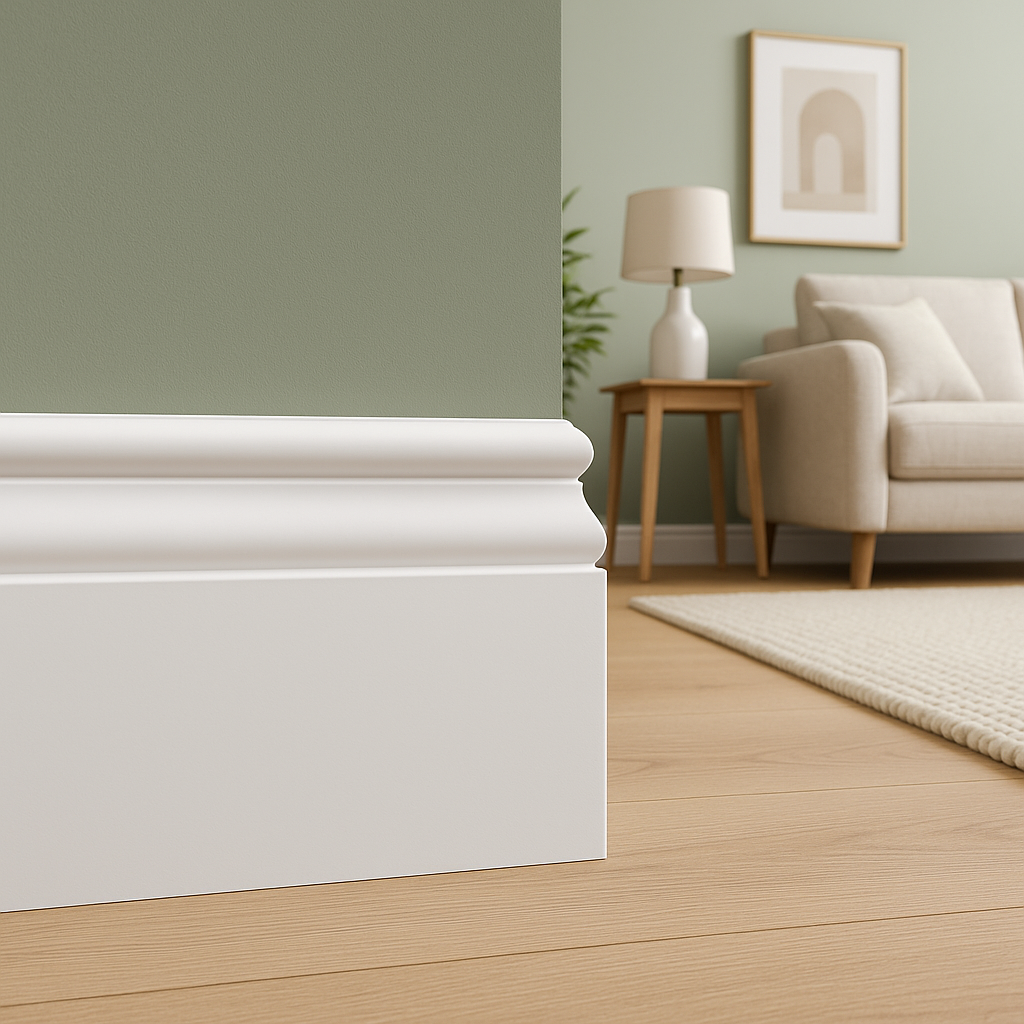 White Decorative Moulding 12mm x 33mm - 2.4m Length