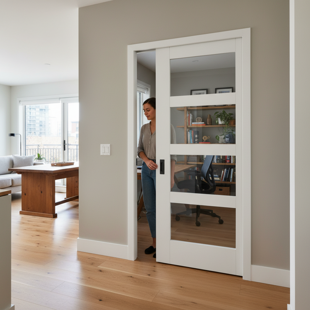 Internal Shaker 4 Light Pocket Door Set