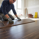 Premium 12mm Laminate Flooring with V-Grooved Edges for Authentic Wood Appearance and Water-Resistant Surface