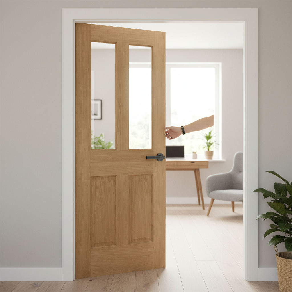 Internal Unfinished Traditional Victorian 2 Panel Door