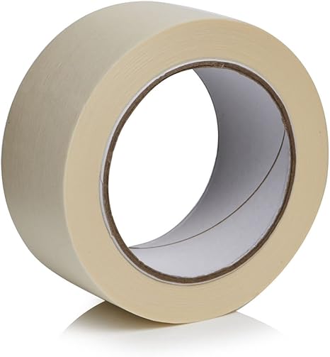 High Quality Beige Painters Masking Tape Perfect For Indoor Use - 50m