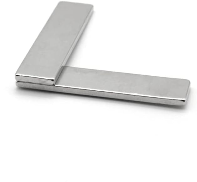 Pack of 10 N35 Grade Self-Adhesive Nickel Silver Bars - 50mm Long