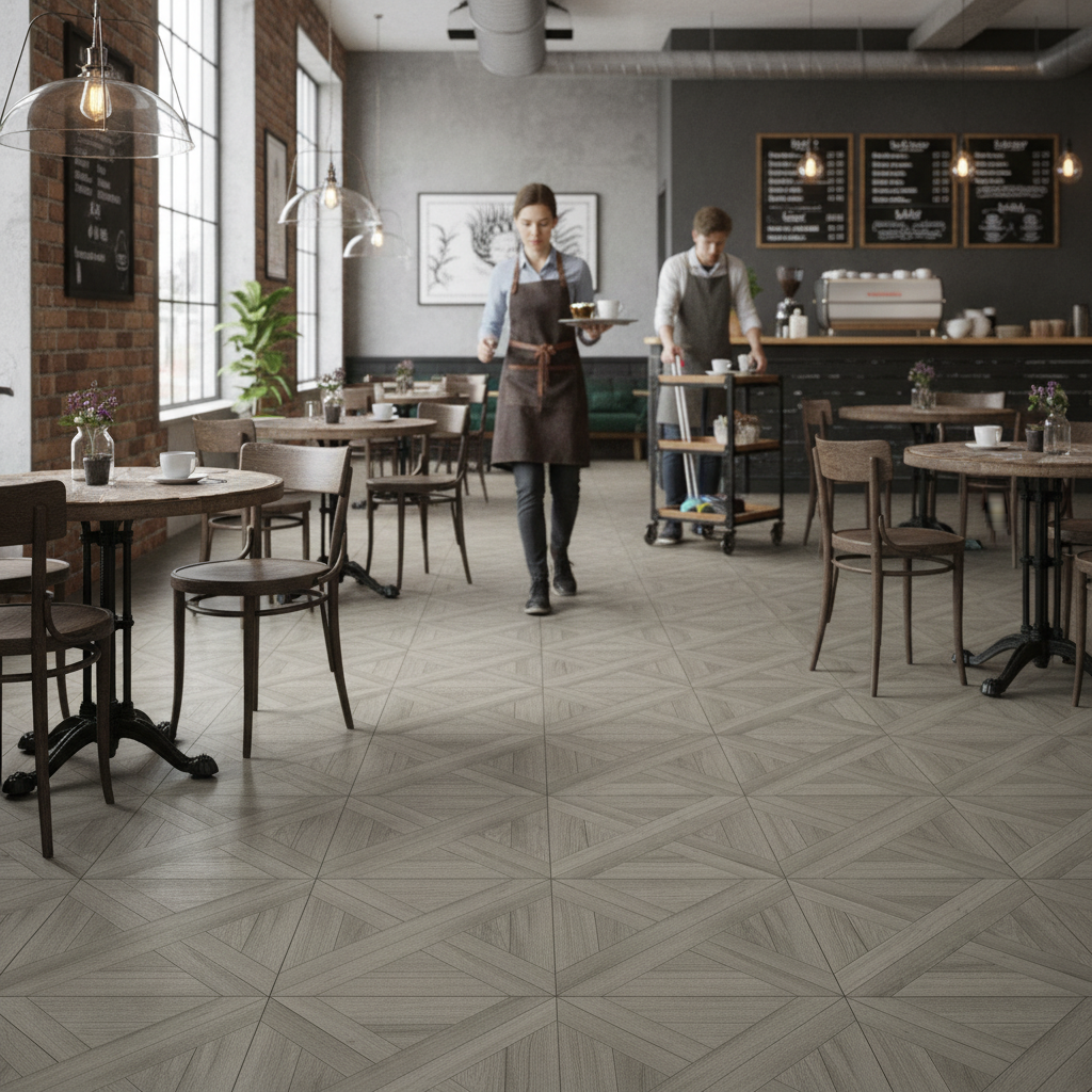 6.5mm Embossed UV Coated Rigid Core Vinyl Flooring