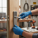 Lever on Backplate Door Handle Set - Polished