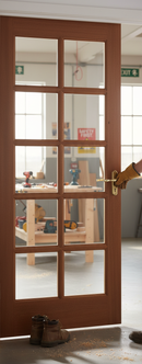 Premium Unglazed Hardwood External Door with Solid Hardwood Lippings and Thick Veneer for Superior Durability