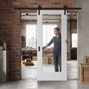 Internal White Primed Pattern 10 Ocean Glass Sliding Door...