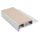 Slimline Tile-In Stair Nosing Non-Slip Durable Aluminium with PVC Insert 2.8m