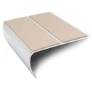 Premium Aluminium Stair Edge Trim 87mm x 40mm Non-Slip PVC Insert