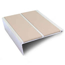 Aluminium Non Slip Stair Nosing 93 x 32mm Profile with PVC Insert