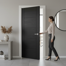 Fully Finished Oak Interior Door - Modern Parma Design, R...