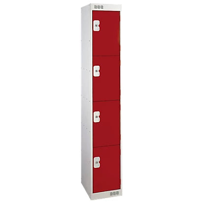 Industrial Quality 4-Door Security Locker Secure Storage For Personal Items