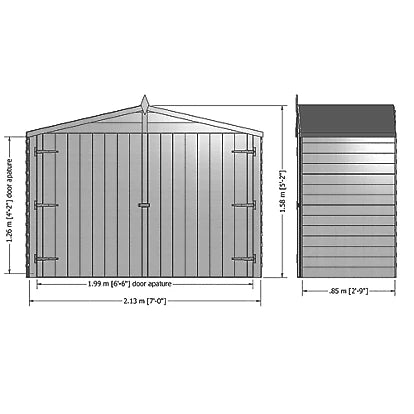 Heavy Duty Apex Timber Bike Store Reliable Solution For Bicycle Storage