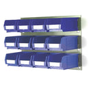 High Quality Blue Single-Sided Storage Bin Kit For Offices & Workshops - 12 Pcs