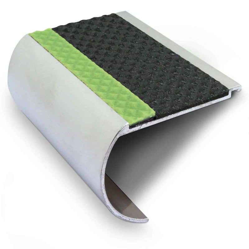 Non-Slip Stair Nosing 71x55mm Premium Edge Protection &amp; Illuminated Safety Solution for Homes & Businesses
