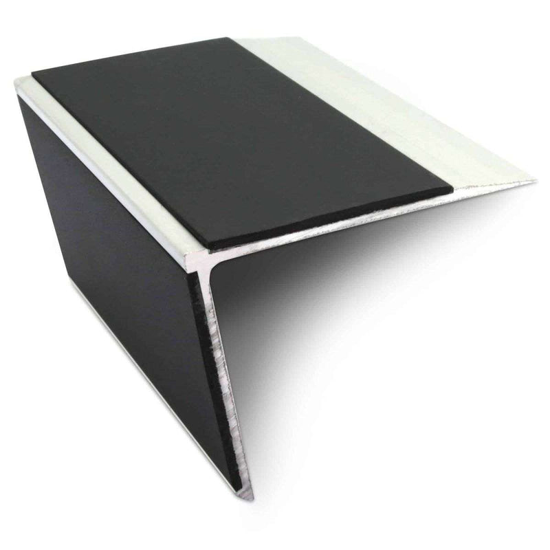 Heavy-Duty Aluminium Stair Nosing 75mm x 58mm Non-Slip Edge Trim