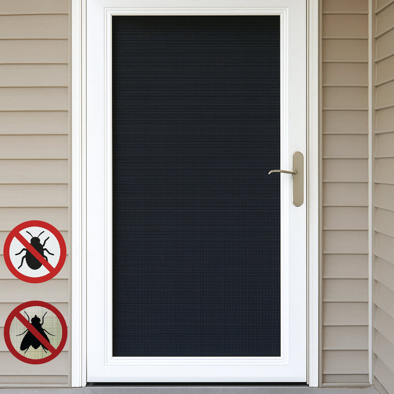 Fiberglass Black PVC Coated Insect Mesh – Lightweight Fly Screen for Doors & Windows