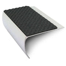Tredsafe 69x40mm Aluminium Stair Nosing Premium Non-Slip Edge Trim with PVC Insert for Commercial & Industrial Use