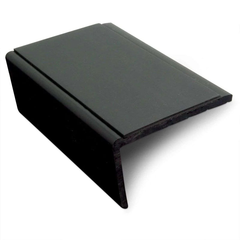 Premium 56mm x 32.5mm Slimline PVC Non-Slip Stair Nosing Hard Nose Commercial & Home Safety
