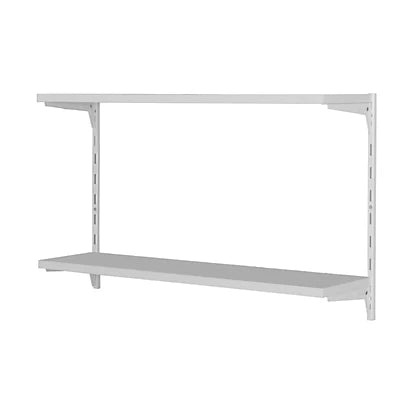 High Durable 2-Tier Powder-Coated Steel Bookshelf Kit Storage For Home & Offices